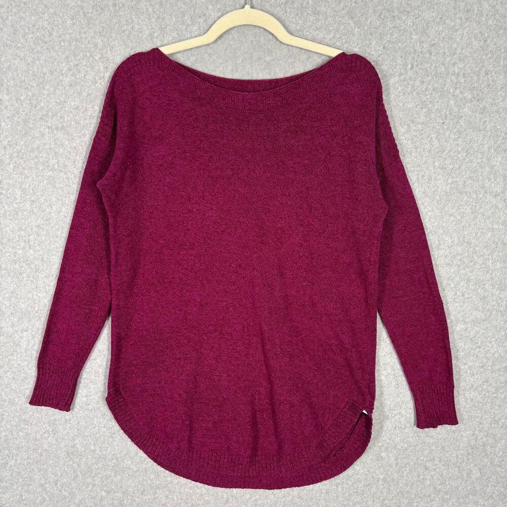 Old Navy Cotton Blend Sweater Small Pink Tunic Marled Chenille Soft Long Lounge